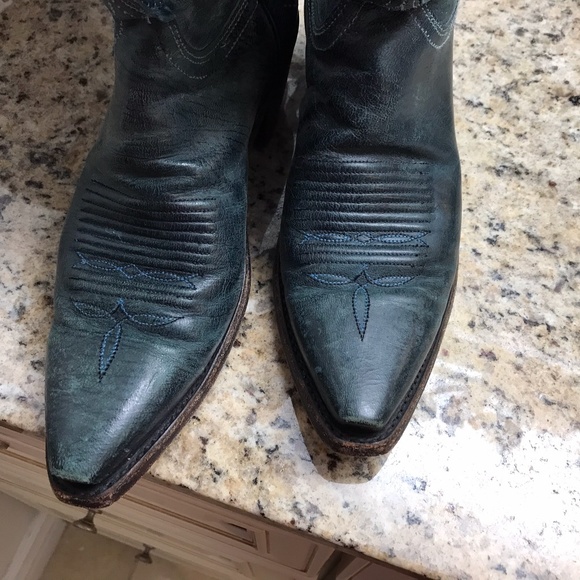 ALCALA’S Women’s Teal Boots / Sophisticated, Yet Rustic Sz 7.5 - Picture 9 of 10